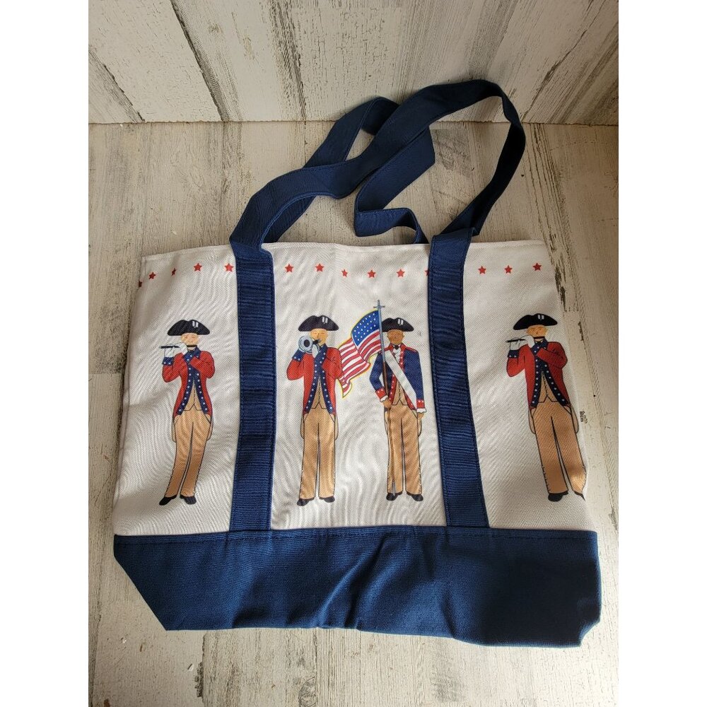 USA tote bag colonist white house association July 4th pilgrim accessory large c